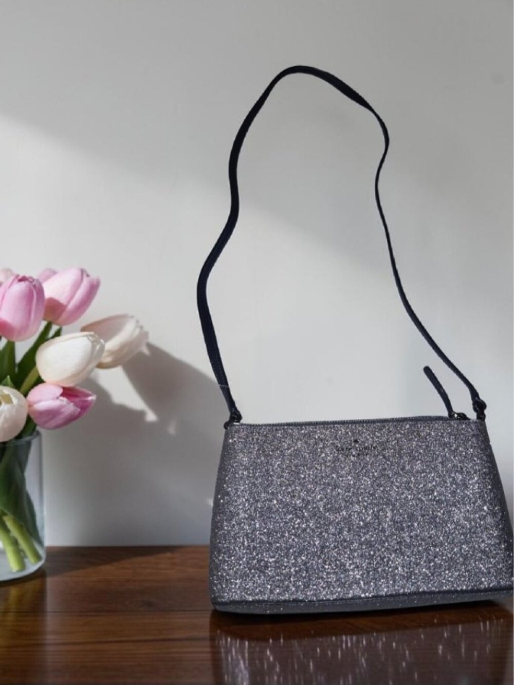 Preloved glittered kate spade sling bag